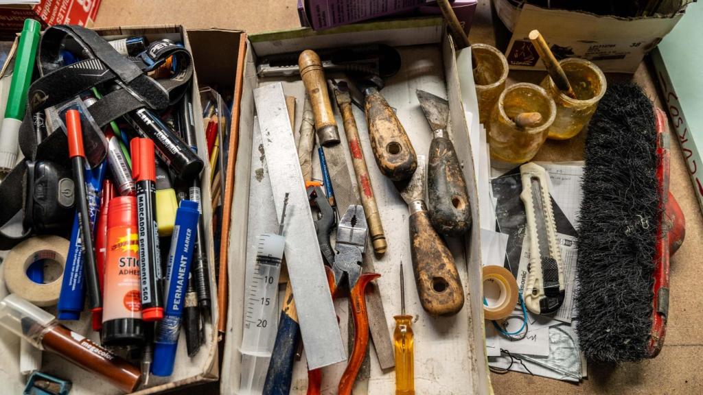 Eines al taller L'Art del Vitrall de Sabadell