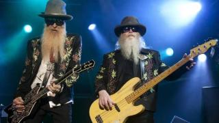 La banda de rock ZZ Top en un concierto