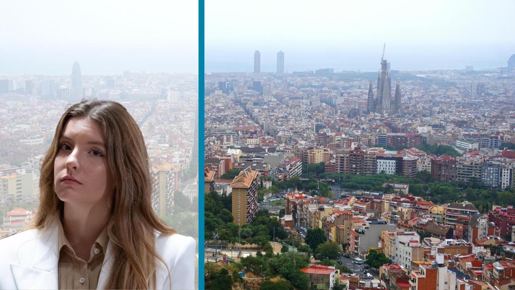 una imagen de archivo de Carmen Thyssen y Barcelona de fondo