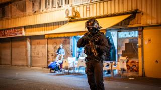 Mossos d'Esquadra durante el décimo 'Pla Kanpai' en el barrio de La Mina