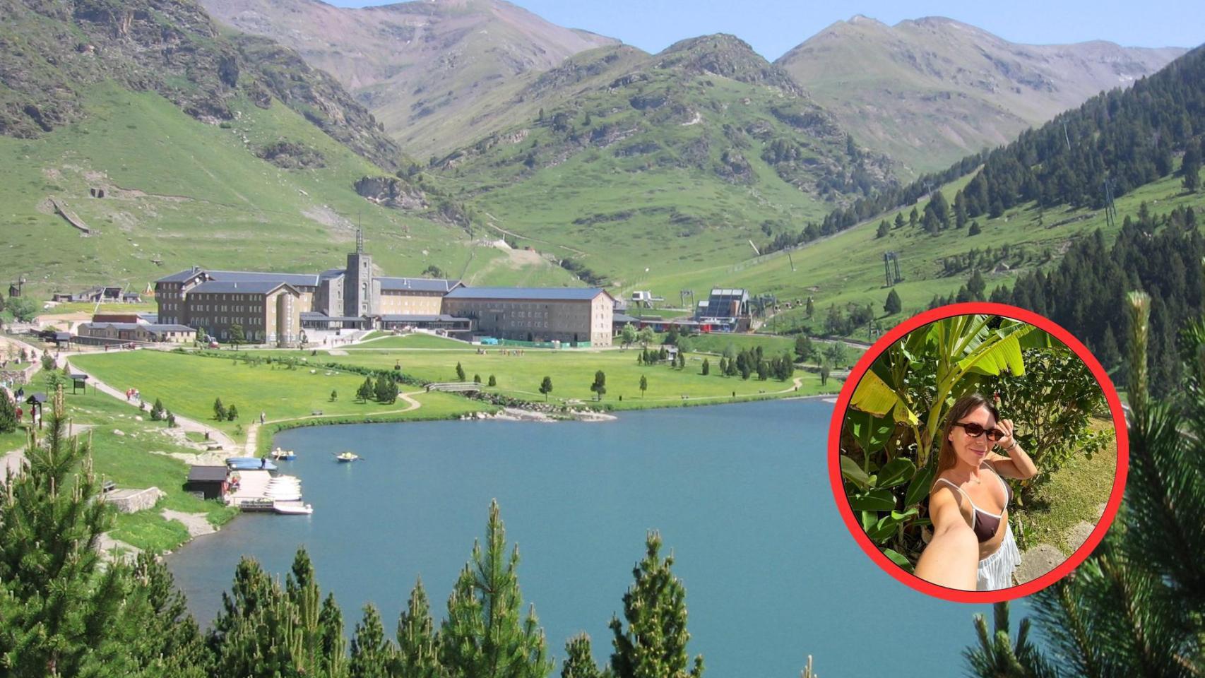 La 'influencer' Gigi Salomón con el Vall de Núria de fondo