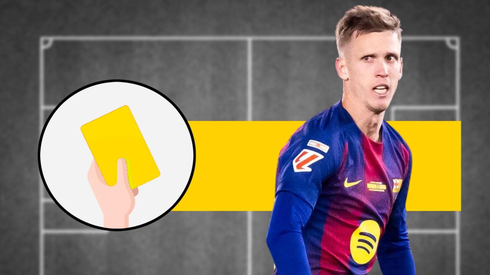 Tarjeta amarilla para Dani Olmo en el Barça-Athletic Club