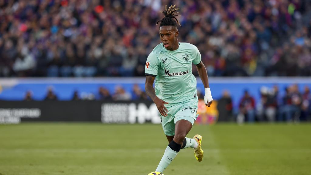 Nico Williams, desaparegut en el seu retrobament amb el Barça