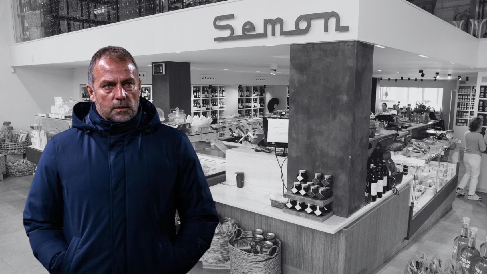 Hansi Flick, entrenador del Barça, sobre la tienda gourmet Semon, en Barcelona