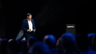 El CEO de Ebro Motors, Pedro Calef´, durante su participación en el acto