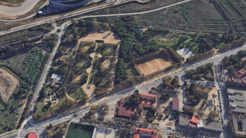El Parc Nou de El Prat de Llobregat desde el aire en una imagen de archivo