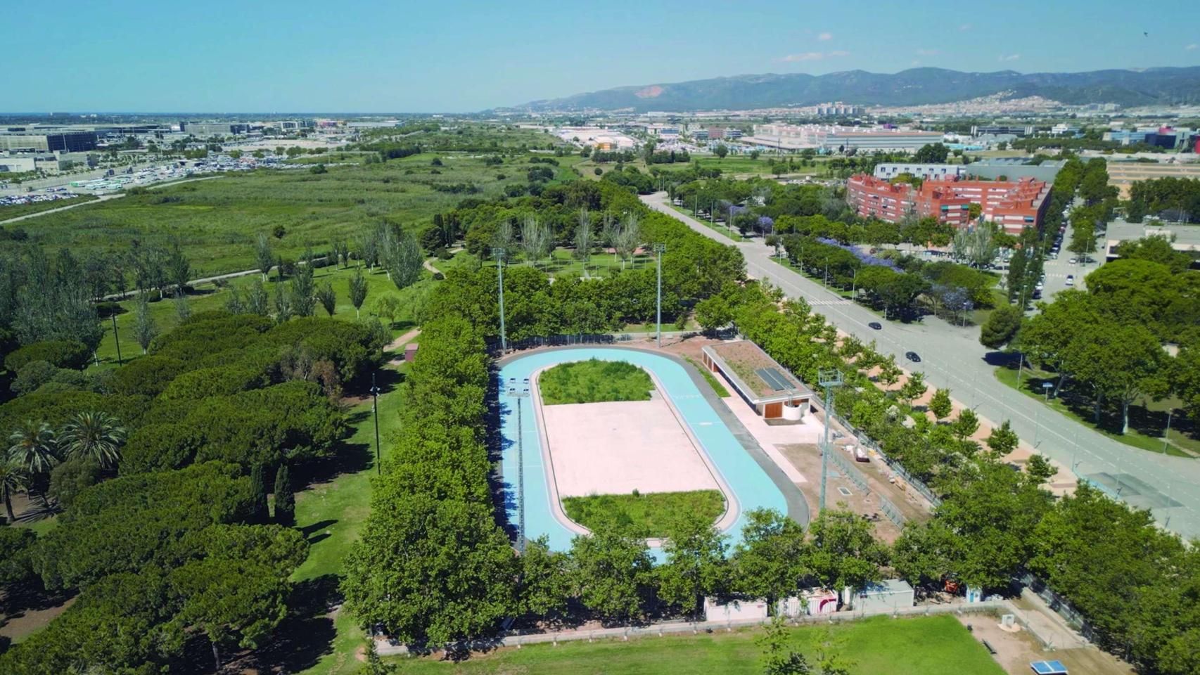 Vista aérea de el Parc Nou de El Prat de Llobregat