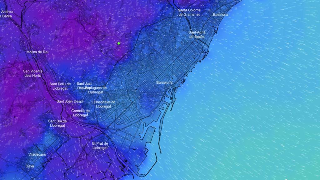 Mapa de temperatures nocturnes