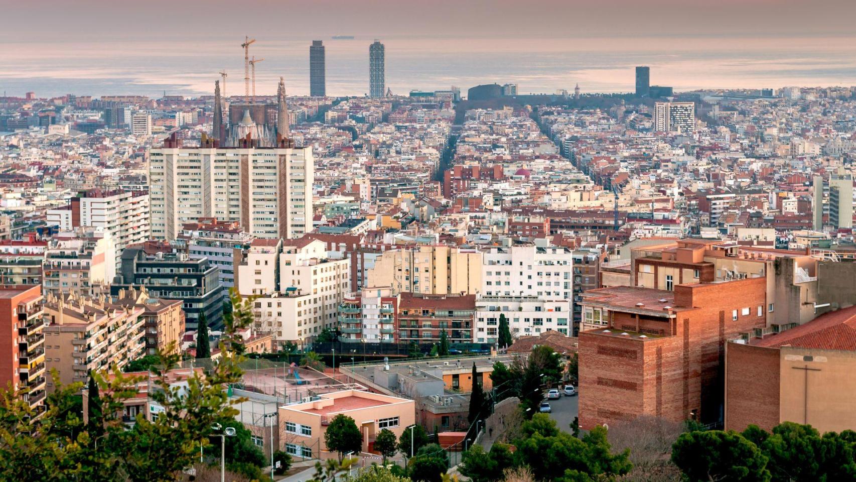 Imagen panorámica de Barcelona