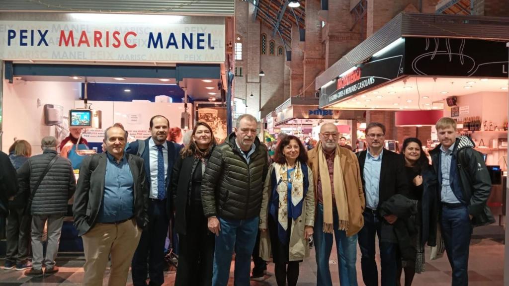 Representantes del Gremi de Peixaters que se han reunido con la Comisión Europea