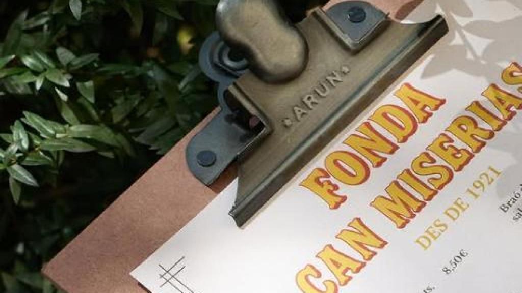 Carta del Fonda Can Miserias