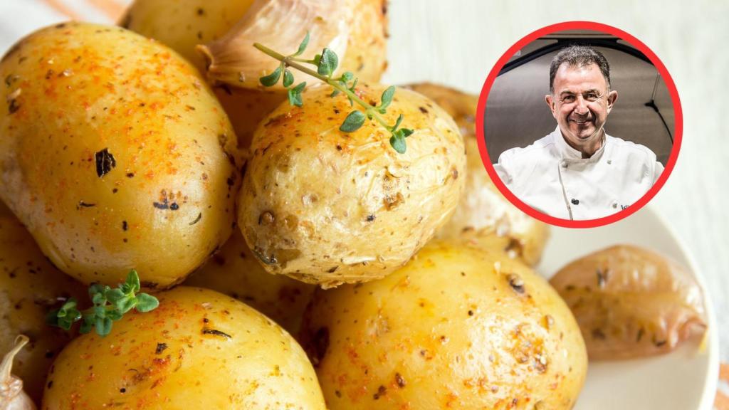 Martín Berasategui y patatas