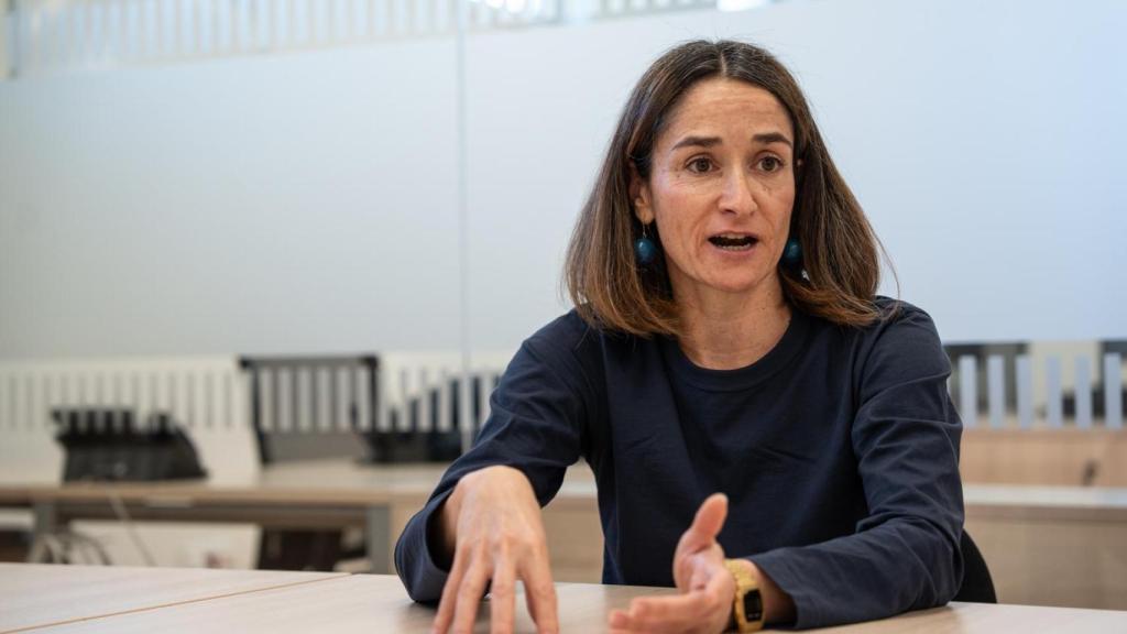 Marta Salicrú, comisionada del catalán en el Ayuntamiento, durante una entrevista con Metrópoli