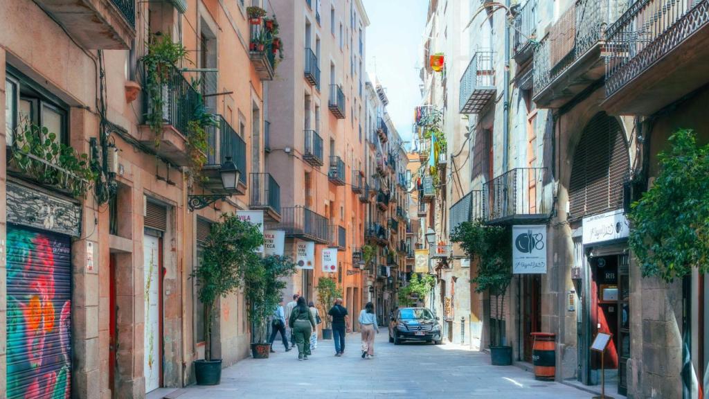 Imatge d'arxiu d'un carrer de Barcelona