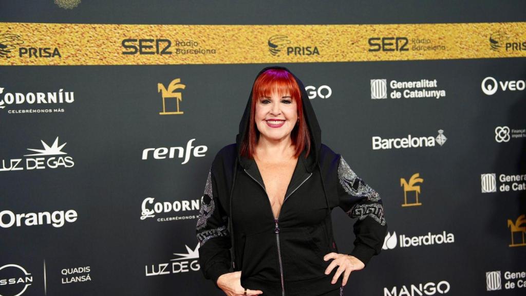 La actriz Loles León posando en la alfombra roja de los Ondas 2025