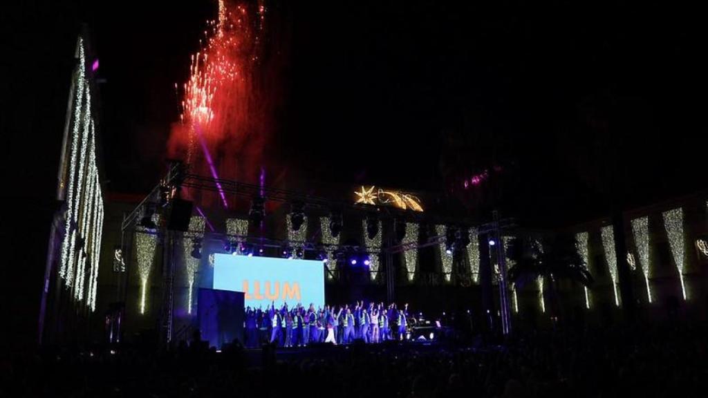 Acte d'encesa de llums de Nadal a Nou Barris el 2022