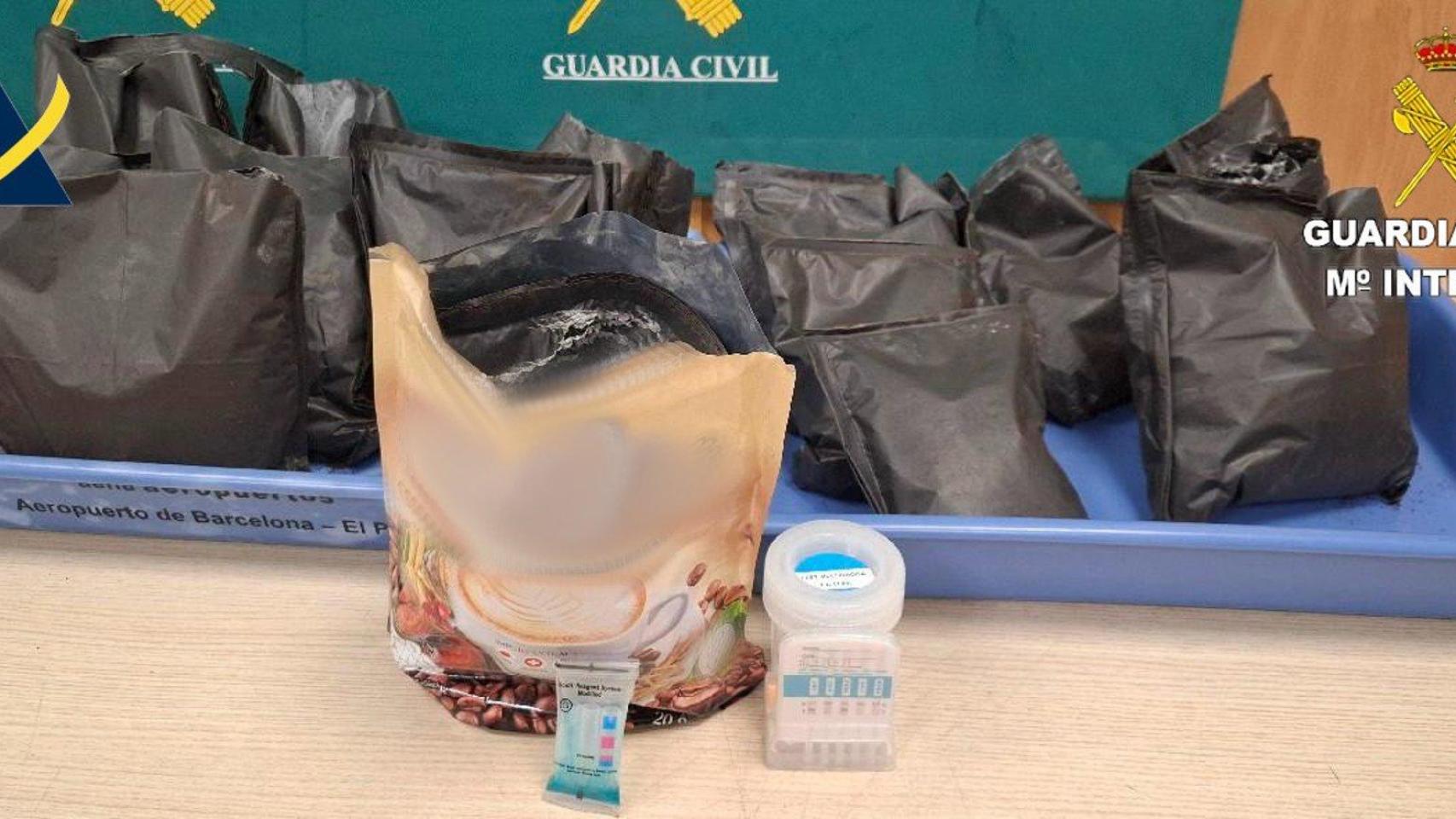 Heroína intervenida en el aeropuerto