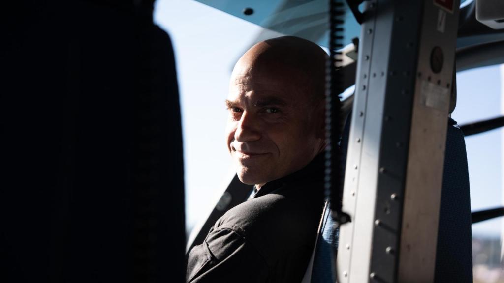 El sargento Miquel Bertran de la Unitat Central d'Helicòpters de los Mossos d'Esquadra