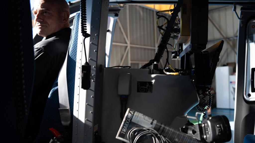 El sergent Miquel Bertran de la Unitat Central d'Helicòpters dels Mossos d'Esquadra