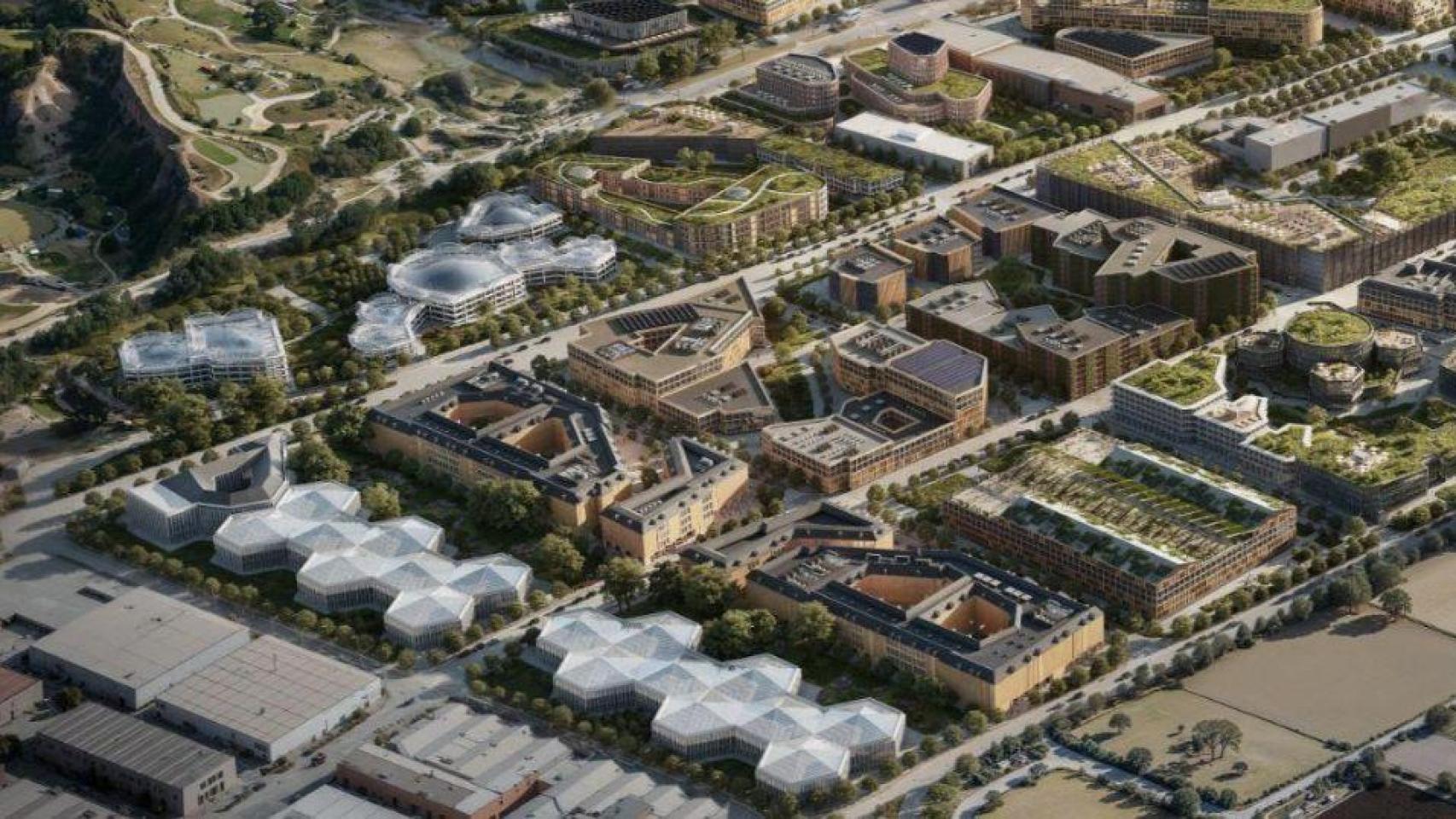 Render del futuro Hub de Innovación Empresarial de Sant Feliu