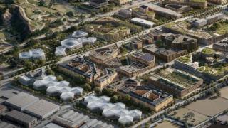 Render del futuro Hub de Innovación Empresarial de Sant Feliu