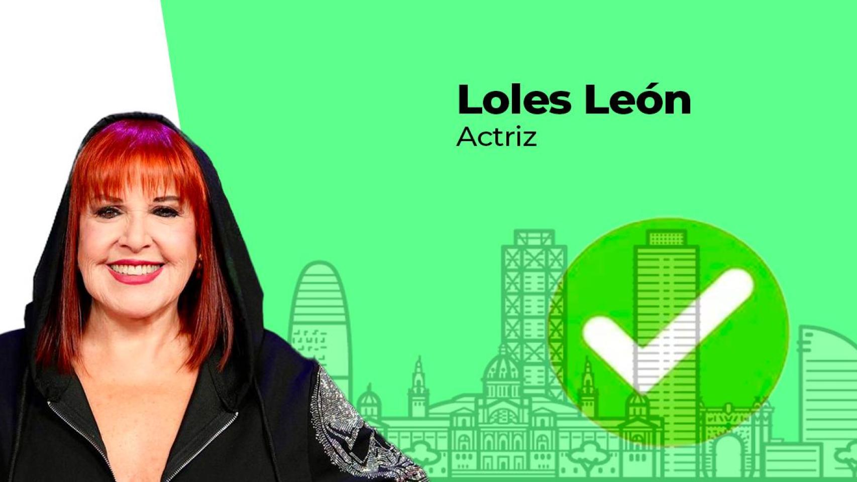 La actriz Loles León