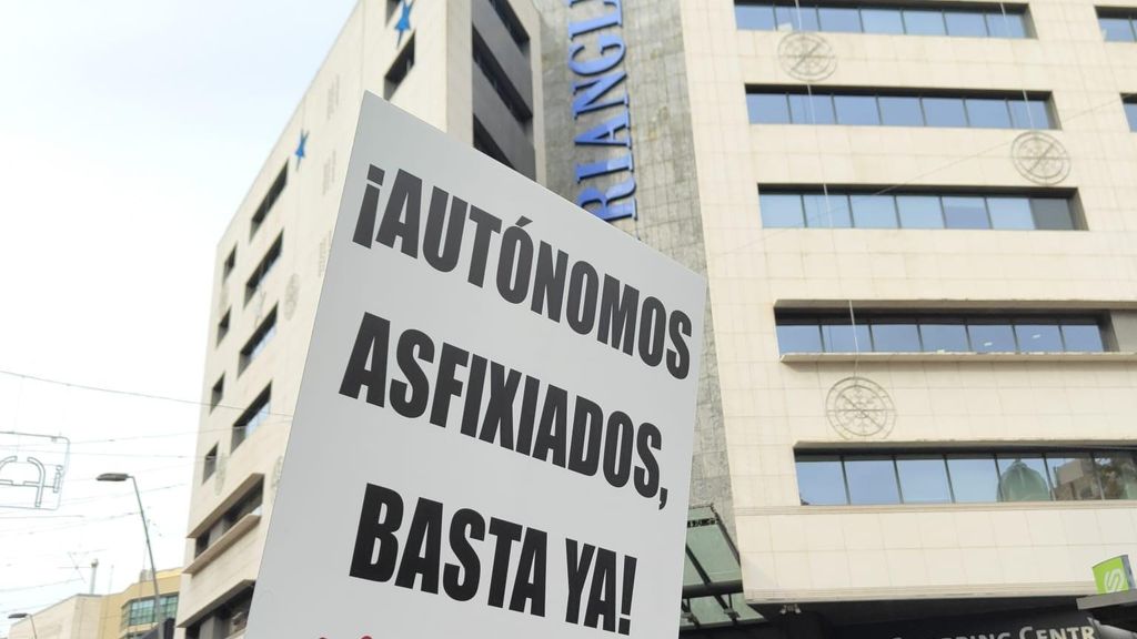 Uns 1.500 autònoms es manifesten a Barcelona