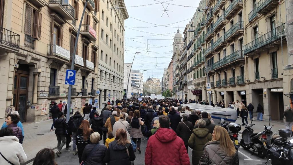 Unos 1.500 autónomos se manifiestan en Barcelona