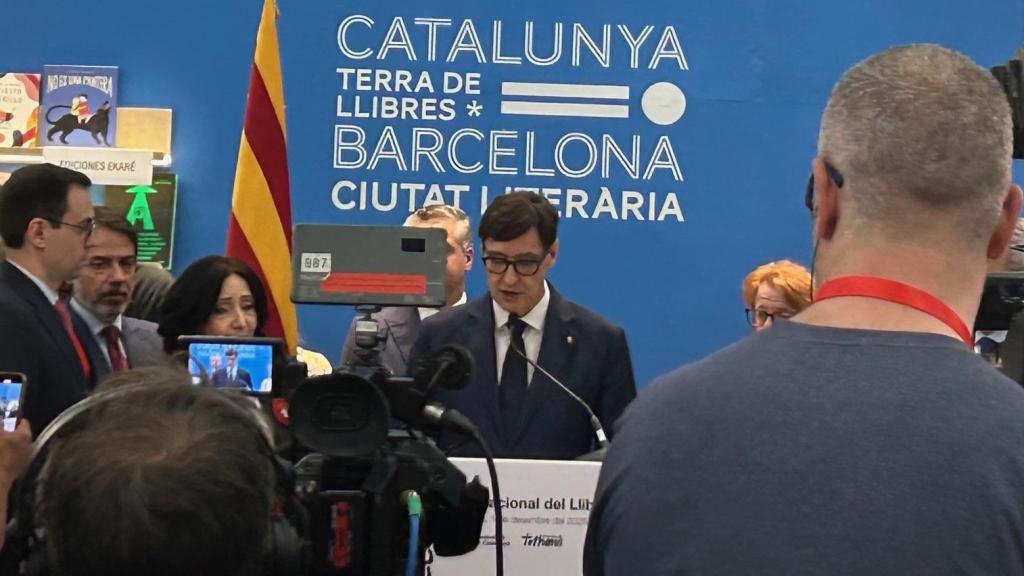 El president de la Generalitat, Salvador Illa, en la FIL de Guadalajara