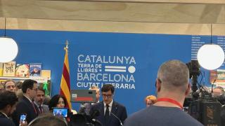 El president de la Generalitat, Salvador Illa, en la FIL de Guadalajara