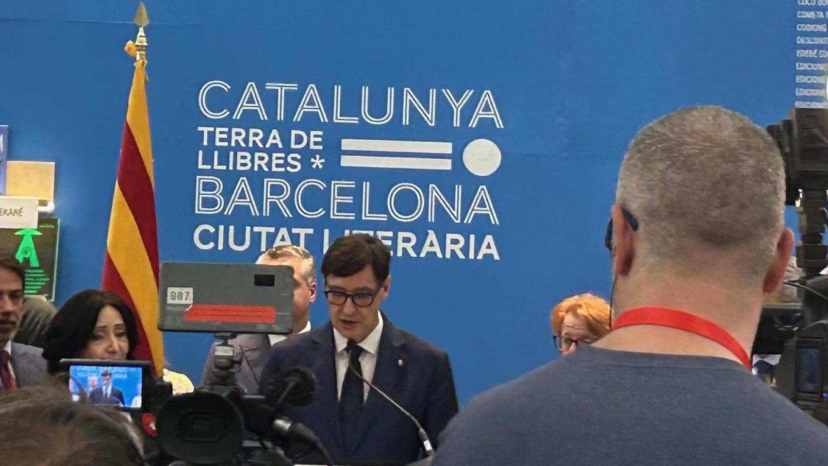 El president de la Generalitat, Salvador Illa, en la FIL de Guadalajara