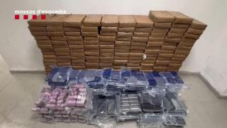 El hachís intervenido por los Mossos en Sant Quintí de Mediona