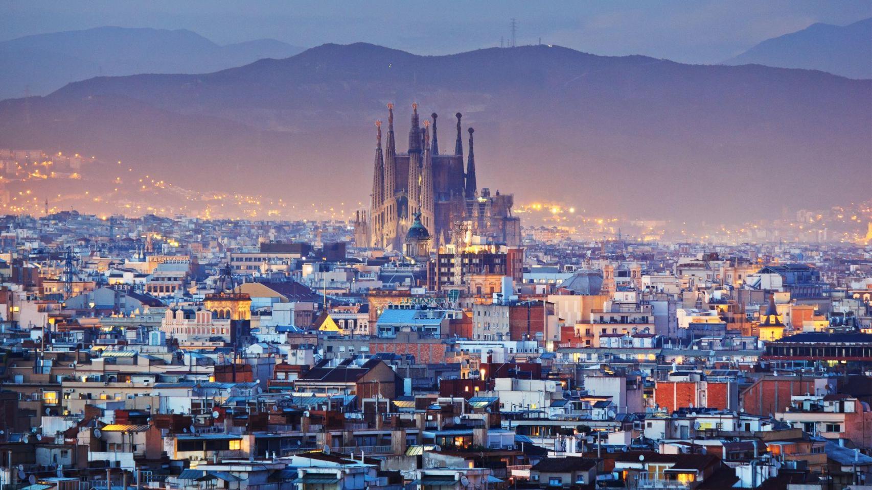 Imagen panorámica de Barcelona