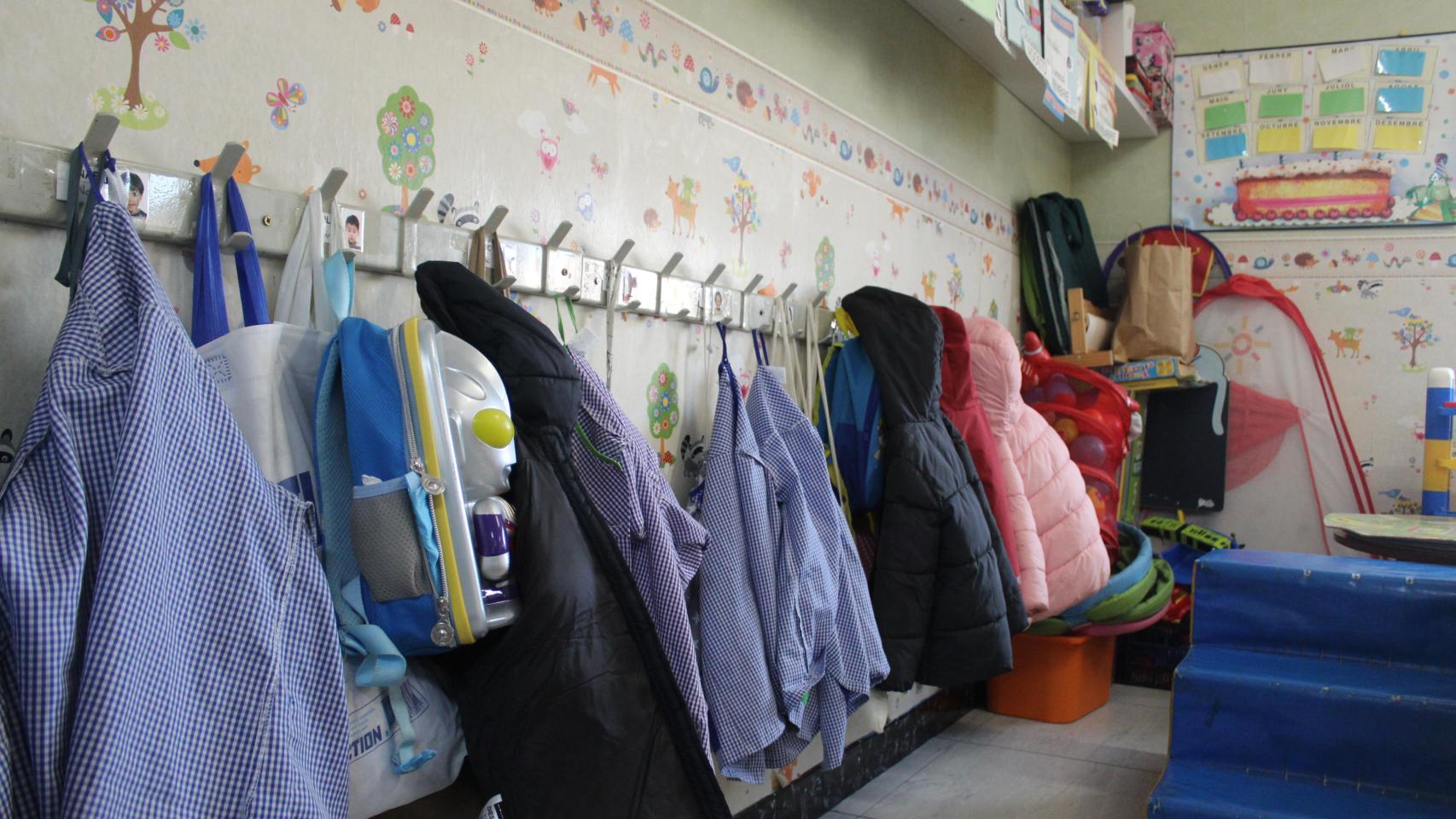 Un aula de infantil en una imagen de archivo