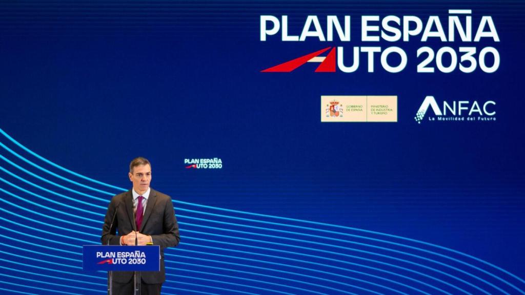 Pedro Sánchez en la celebració del Pla Espanya Auto 2030