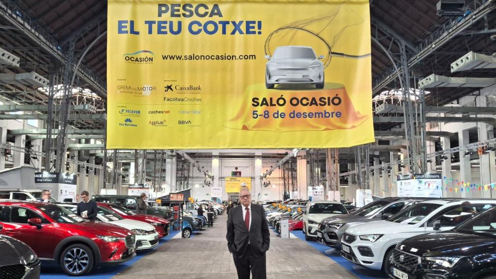 Jaume Roura, presidente del Gremi del Motor, en el Salón Ocasión