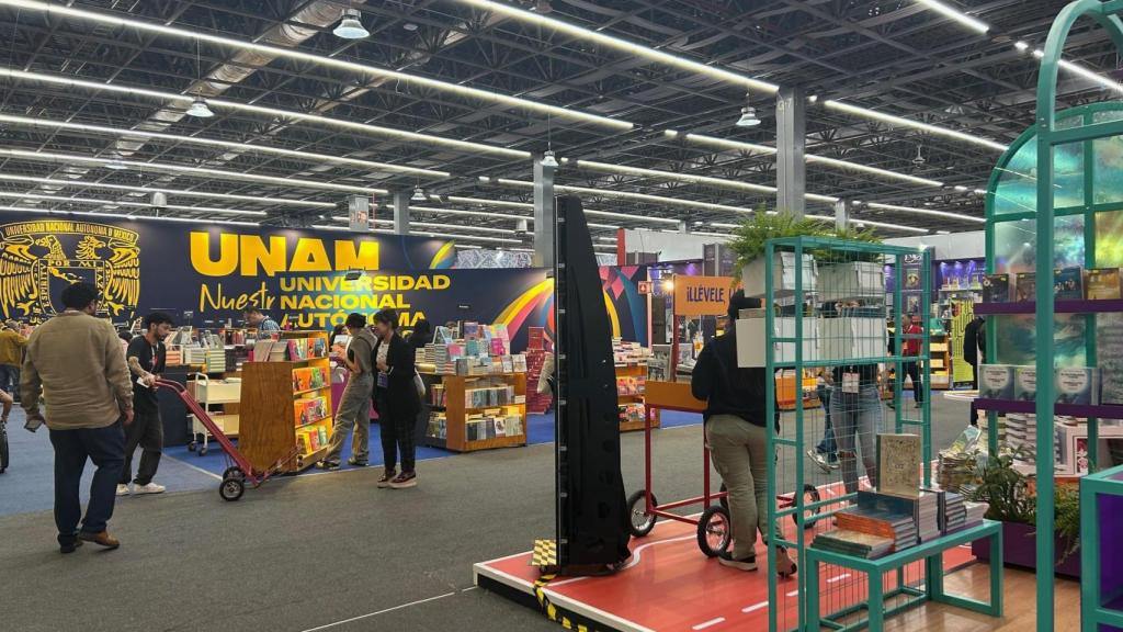 El stand de la universidad mexicana Unam, en la FIL de Guadalajara