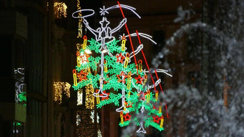 Luces dalinanas de Navidad