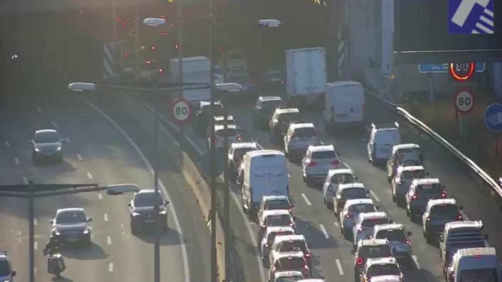 Retención en la B-20 de Santa Coloma