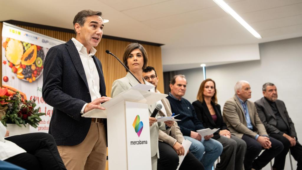 Representants de les associacions de majoristes de Mercabarna