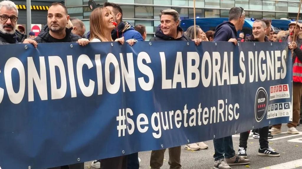 Manifestació dels Mossos d'Esquadra