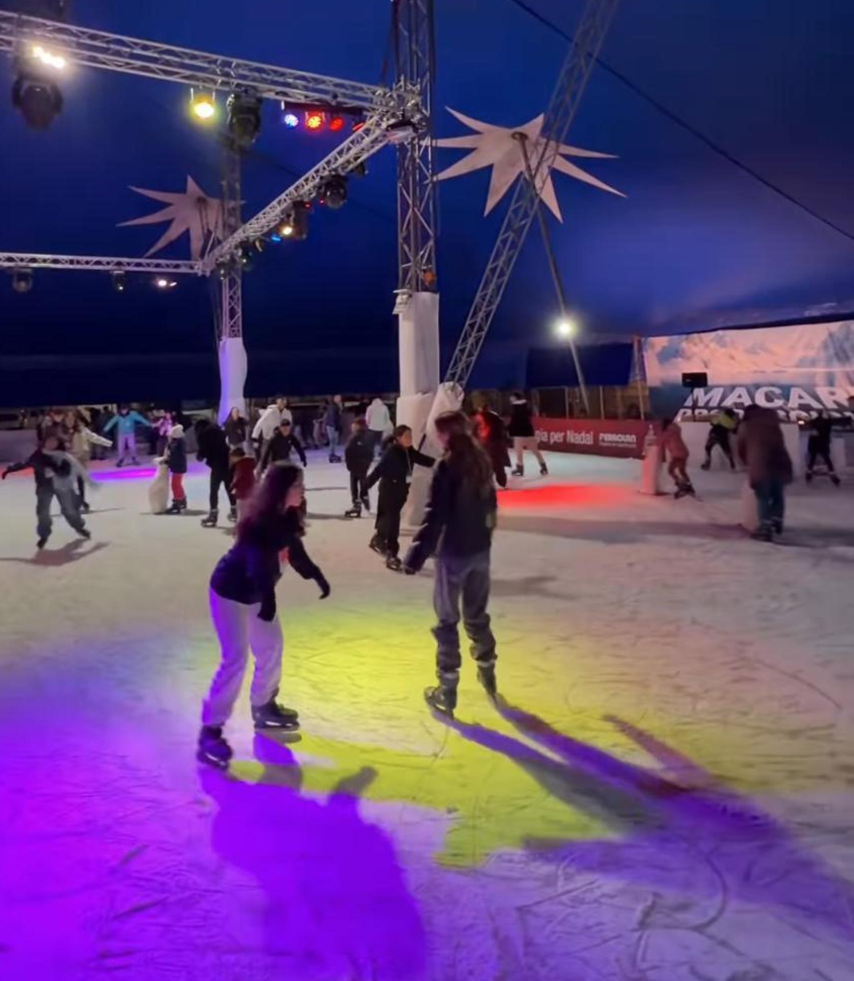 La pista de hielo de la feria