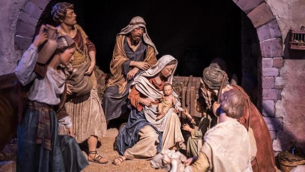 El pessebre tradicional de Barcelona en una edició anterior