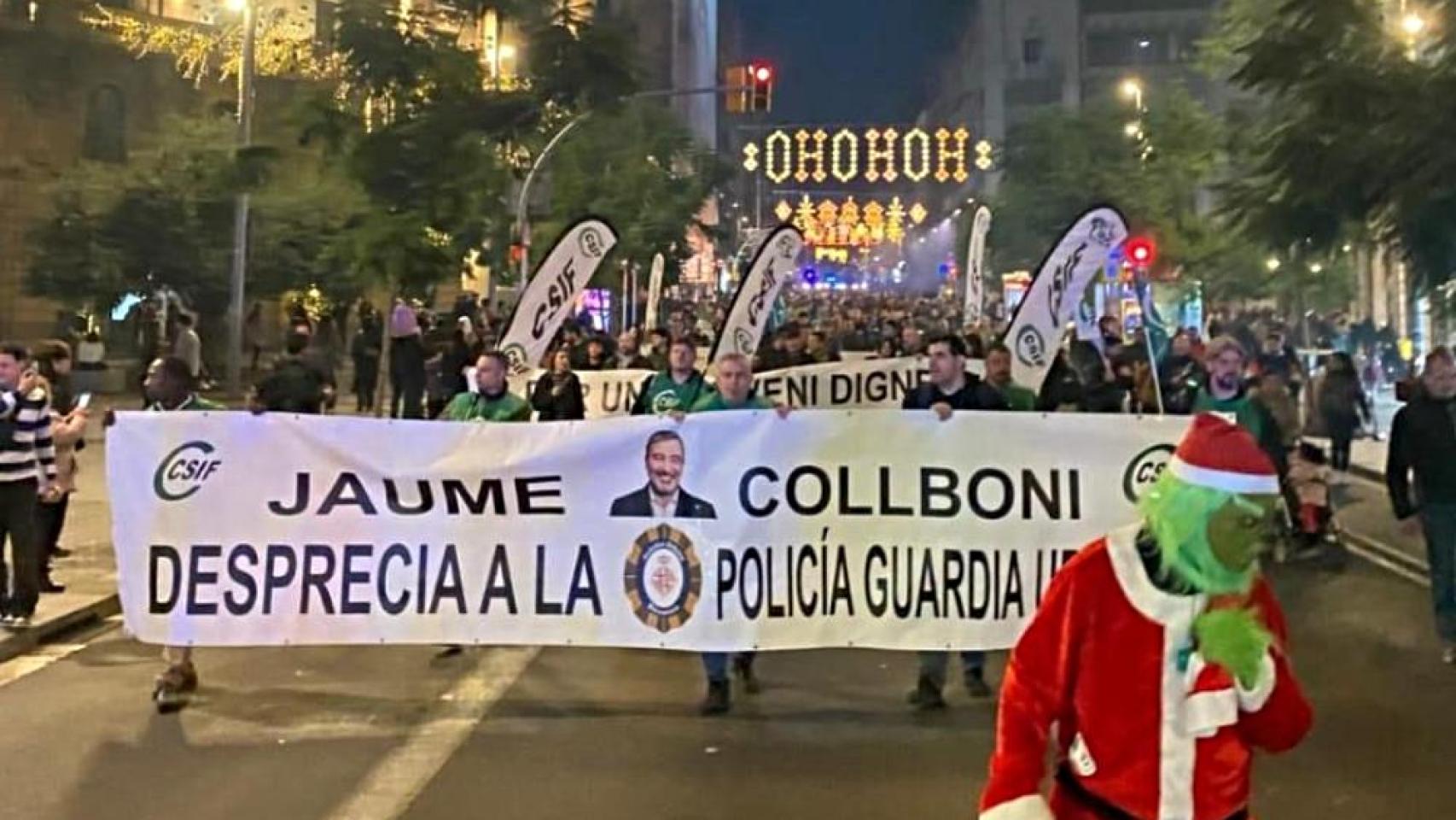 Manifestación de la Guardia Urbana de Barcelona