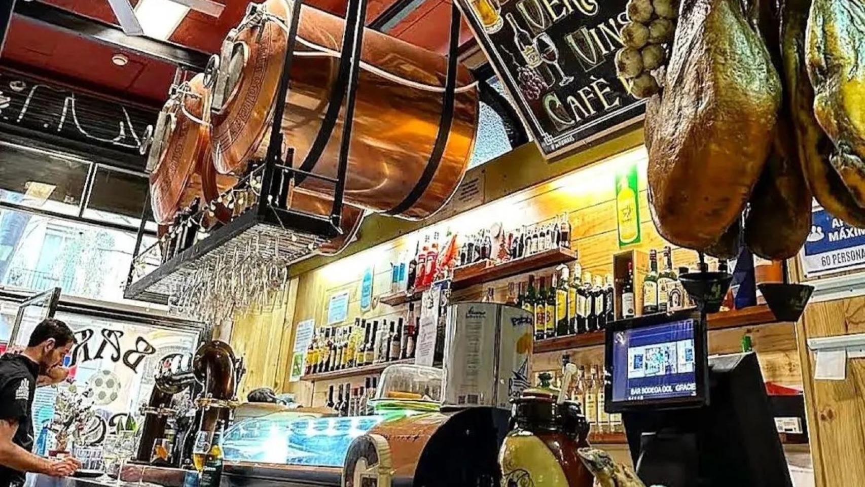 Bar bodega Gol, en la calle del Parlament