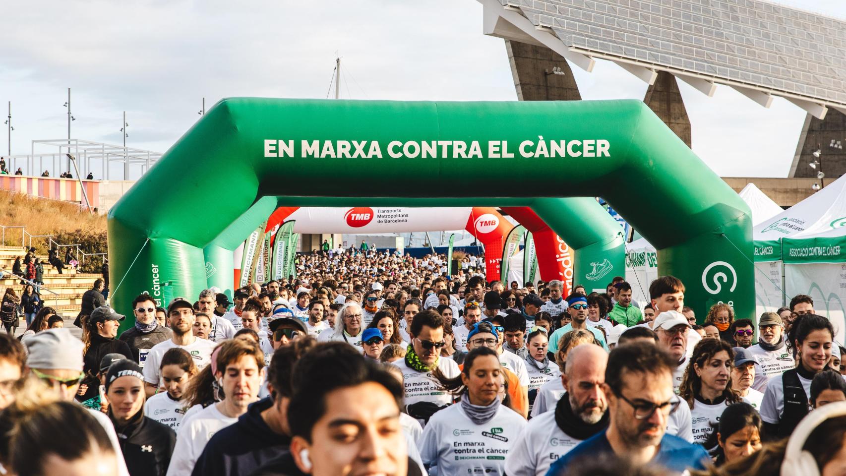 Carrera en el Fòrum de Barcelona contra el cáncer