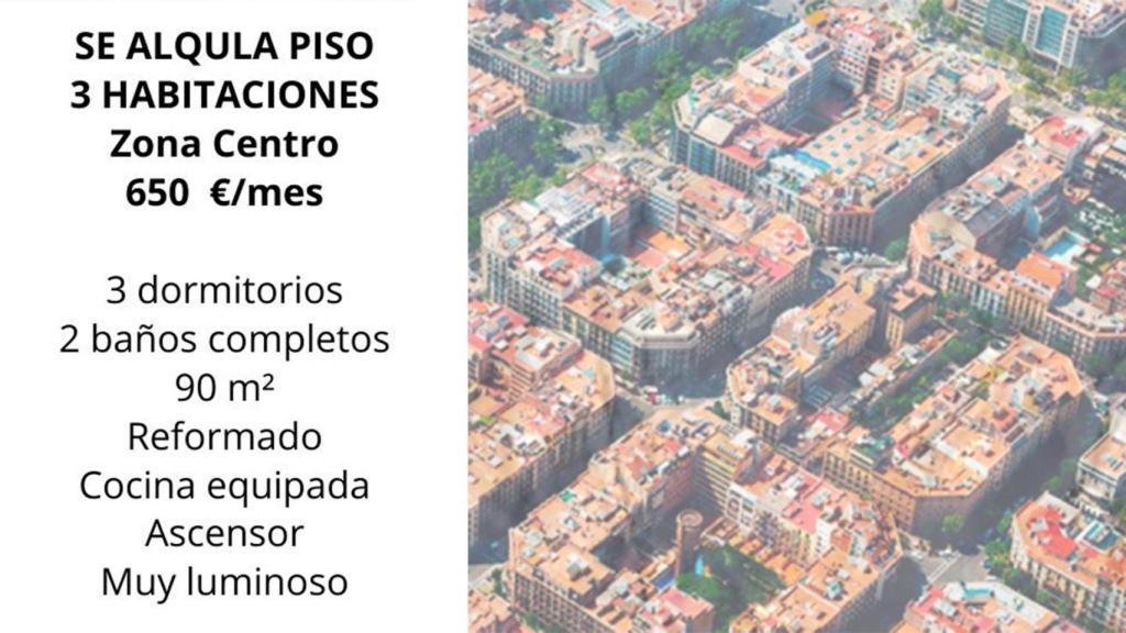 Montaje del anuncio ficticio de APROVIJ con Barcelona de fondo