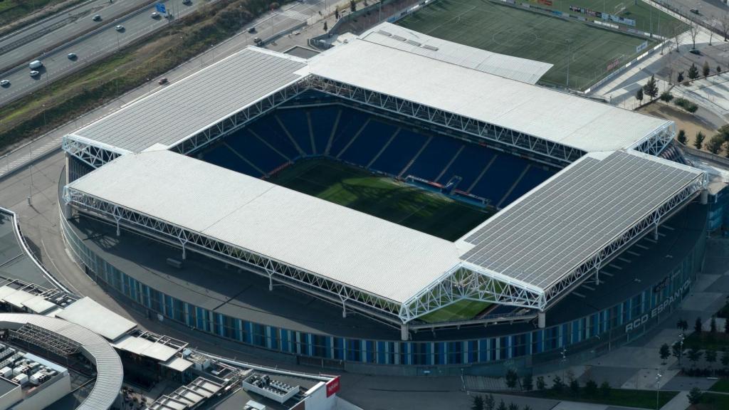 El estadio del Espanyol desde el aire en una imagen de archivo