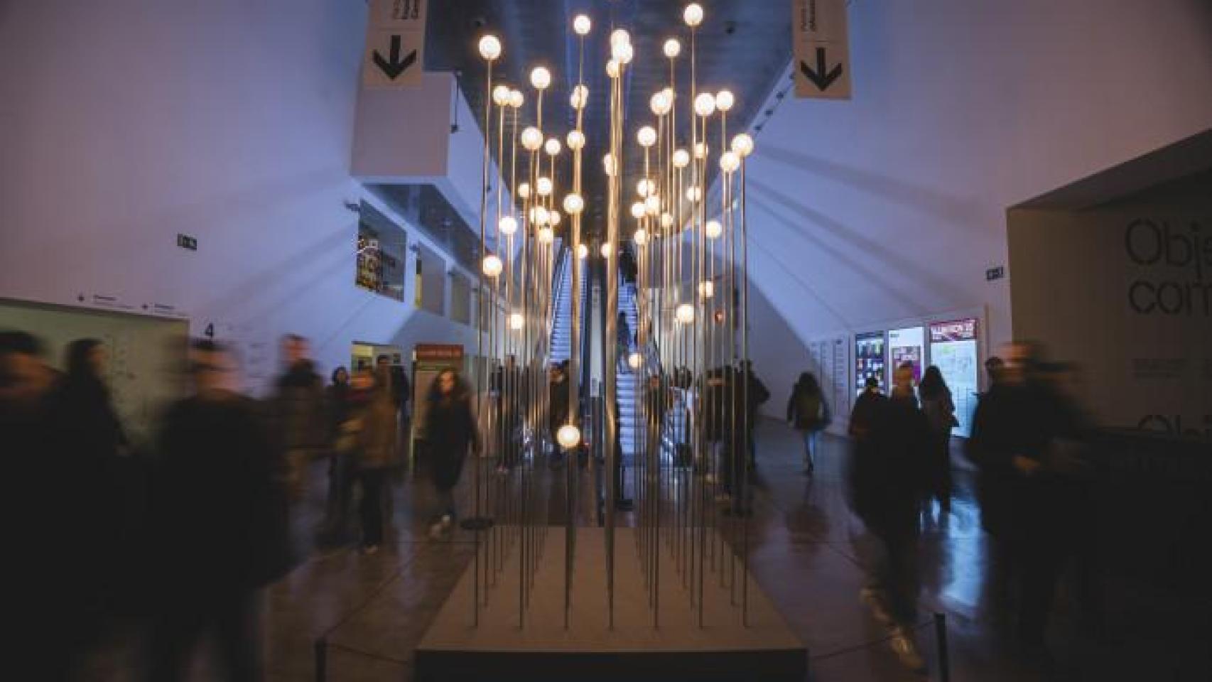 Obra 'Constel·lacions' del festival Llum BCN