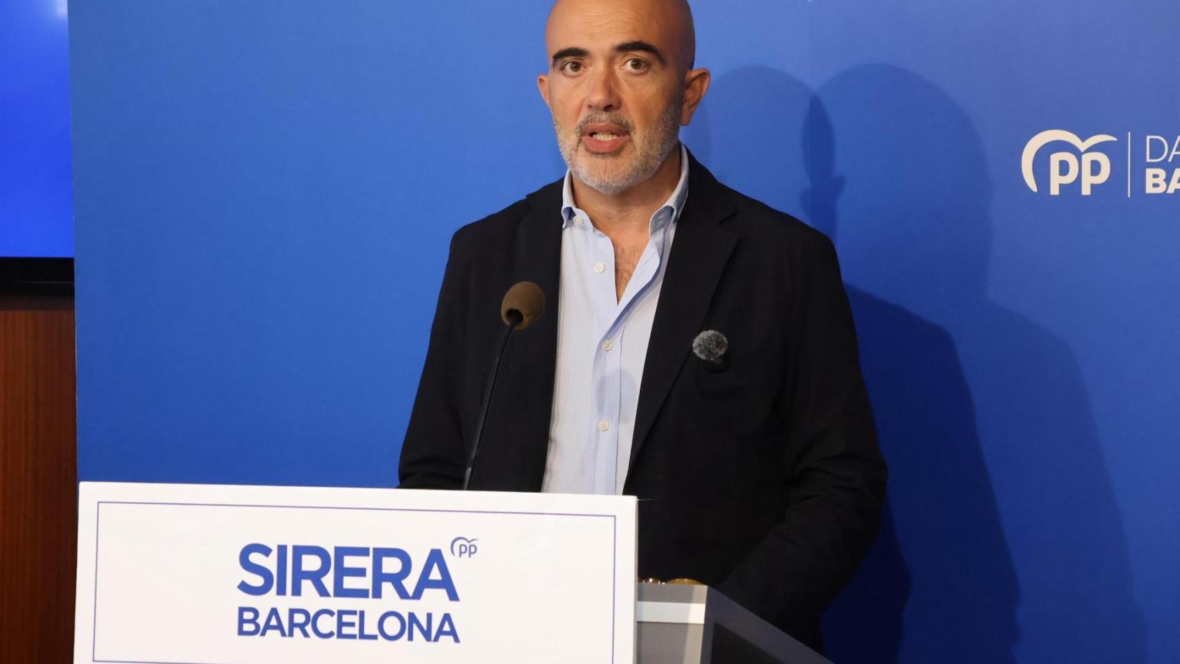 El líder del PP en el Ayuntamiento de Barcelona, Daniel Sirera
